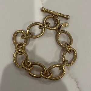 Julie Vos gold chain link bracelet